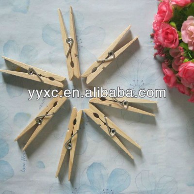 Personalized wooden clothes pegs